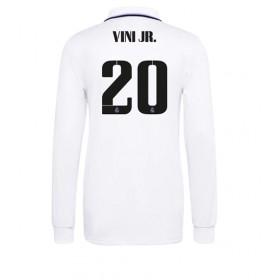 Herren Fußballbekleidung Real Madrid Vinicius Junior #20 Heimtrikot 2022-23 Langarm